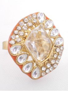 Kundan Finger Ring